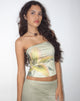 Imagen de Shae Bandeau Top en estampado de lirios amarillos
