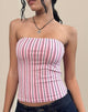Imagen de Shaelo Bandeau Top en Raya Rosa