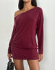 Imagen del vestido Shelisa Slouchy Mini Dress in Deep Red