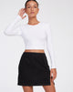 imagen de Sheny Minifalda en Rami Negra con Puntada Blanca