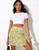 Imagen de la minifalda Sheny en amarillo Sunflower Pop
