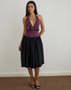 Imagen de Sherlyn Top sin mangas en cupro morado oscuro