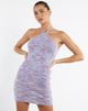 imagen de MOTEL X JACQUIE Stasny Mini Dress in Mix Space Dye Knit Lilac