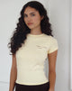Imagen de Sutin Tee in Buttermilk with Butter Wouldn't Melt Motif