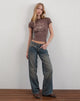 Imagen de Sutin Tee in Nutmeg Floral Sequin