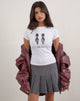 Imagen de Sutin Tee in White with Office Siren Print