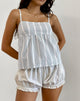 Imagen de Svana Cami Top de rayas verticales grises