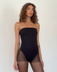 Imagen del body Taite Bandeau en licra negra