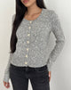 Imagen de Talira Cardigan in Knit Dark Grey Marl