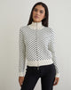 Imagen de Talisa Chaqueta de punto con cremallera en Tiny Polka Ivory