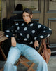 Imagen de Tamika Oversized Jumper in Polka Negro
