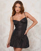 Imagen de Tanaka Mini Dress in Taffeta Negro