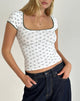 Imagen de Tasuni Top en Mono Ditsy Floral