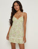 Imagen del minivestido Tatavi en Blooming Lily Green