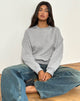 Imagen de Sudadera Tedasa Crew en Marga Gris con Emblema M