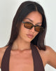 Imagen de las gafas de sol Sorello en negro con lentes naranjas