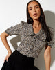 Imagen de Tucci Top en Spring Fling Floral Negro