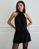 Imagen de Vaklina Mini Dress in Rayon Jersey Negro