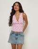 Imagen de Valisa Plunge Top en Floral Romance Rosa