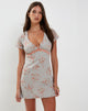 imagen de Vania Mini Dress in Ditsy Rose Cluster
