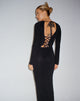 imagen de Varna Long Sleeve Maxi Dress in Black
