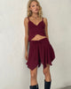 Imagen de Veny Minifalda de gasa Oxblood