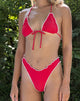Imagen de la braguita de bikini Veroly en rojo