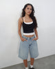 Imagen de la camiseta Willia Two Toned Vest Top en blanco y negro