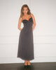 Imagen de Wilonna Maxi Dress in Basic Polka Gasa negra