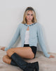 Imagen de Wunara Bow Cardi en azul claro