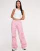 imagen si Xander Cargo Trouser in Cotton Drill Blush Pink