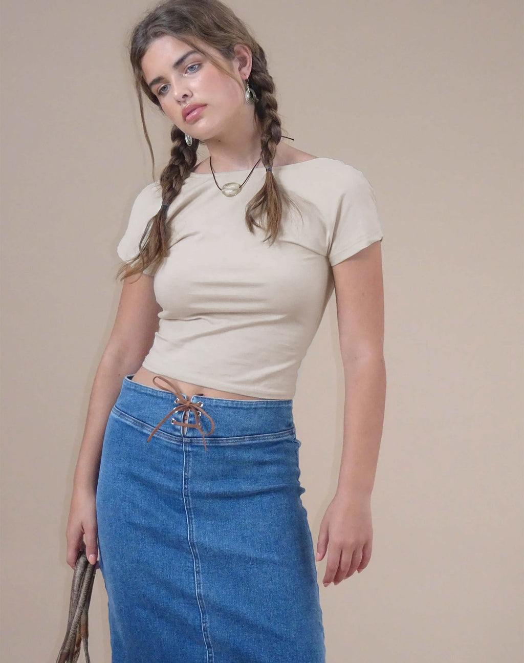 Xiwang Crop Top en Leche de Coco
