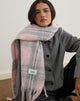 Imagen de Bufanda de lana cepillada Pink Check