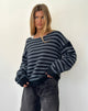 Imagen de Zuleika Jumper in Charcoal Stripe