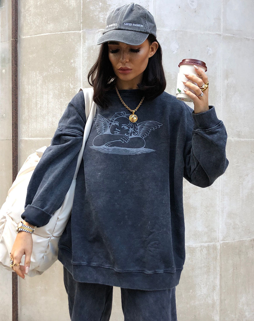 Sudadera Glo en Lavado Piedra Angelo