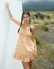 imagen de Soyata Day Dress in Ditsy Tangerine