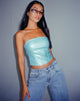 imagen de Dena Corset Top en PU Sky Blue
