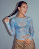 imagen de Elijah Crop Top en Digi Petal Blue
