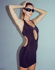 imagen de Zione Mini Dress in Black Diamante Buckle