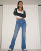 imagen de Low Rise Exposed Button Jeans en Vintage Blue Wash
