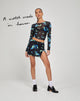 imagen de Elijah Long Sleeve Top in Butterfly Watercolour Black