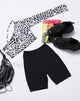 Imagen de Nure Crop Top en Mono Animal Gris y Blanco