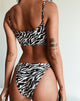 Imagen de la braguita de bikini Bulvya en mini cebra
