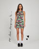 Mini Vestido Gele en Verde Labios