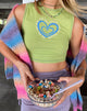 Imagen de MOTEL X OLIVIA NEILL Gimon Top en Verde Espinaca Corazón Too Cool For You
