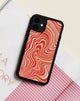 Imagen de Motel X Barbara Kristoffersen Funda para Iphone en Ripple años 70 en color Mandarina