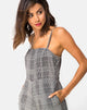 Imagen de Achem Culotte Jumpsuit in Charles Check Gris