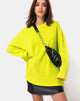 Imagen de Ajie Oversize Jumper in Lime
