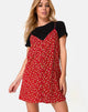 Imagen del vestido Akina en Falling For You Floral Rojo