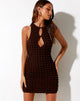 Imagen de Alannah Bodycon Dress in Bubble Jersey Marrón